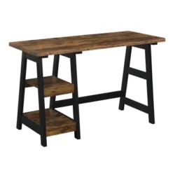Designs2Go Trestle Desk With Shelves - Breighton Home -Quality Furniture Store GUEST 63e3a54d 0d29 4709 87d7 2c9754419ab8