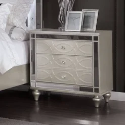 3pc Queen La Mesa Bed Nightstand And Dresser Set Silver - HOMES: Inside + Out 18 3pc Queen La Mesa Bed Nightstand And Dresser Set Silver - HOMES: Inside + Out -Quality Furniture Store GUEST 6448d2a1 cdea 4ba2 a27a 001adc649976