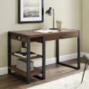 48" Industrial Farmhouse Tech Desk With USB Dark Walnut - Saracina Home 1 48" Industrial Farmhouse Tech Desk With USB Dark Walnut - Saracina Home -Quality Furniture Store GUEST 66b7ea31 25fe 4e6c b947 ba1030cd4af0