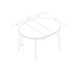 Astrid Mid-Century Round Extendable Dining Table - Threshold™ 15 Astrid Mid-Century Round Extendable Dining Table - Threshold™ -Quality Furniture Store GUEST 67363663 bc12 48bd adb2 c9a5c8b71510