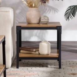 Set Of 2 Benny Urban Industrial Angle Iron Side Tables - Saracina Home 25 Set Of 2 Benny Urban Industrial Angle Iron Side Tables - Saracina Home -Quality Furniture Store GUEST 6787a235 c482 4325 8c73 2cb21fa3a98b