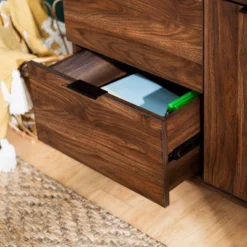 Rockwell Modern Storage TV Stand For TVs Up To 43" Brown - Saracina Home -Quality Furniture Store GUEST 69ed2600 0bdb 4b65 aea0 88fe5388620c