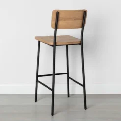 Wood & Steel Bar Stool - Natural/Black - Hearth & Hand™ With Magnolia 10 Wood & Steel Bar Stool - Natural/Black - Hearth & Hand™ With Magnolia -Quality Furniture Store GUEST 6eaa47a6 9822 41a0 a64f 3de14d1eaffd