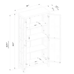 Bountiful Wood And Glass Tall Cabinet - Threshold™ Designed With Studio McGee -Quality Furniture Store GUEST 6ee1338d 097f 4cfb b2df da976038b2e6