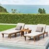 Ariana 3pc Acacia Wood Chaise Lounge Set - Teak/Cream - Christopher Knight Home 1 Ariana 3pc Acacia Wood Chaise Lounge Set - Teak/Cream - Christopher Knight Home -Quality Furniture Store GUEST 6f7bd218 b12e 4138 be53 a7c4299e0aa8