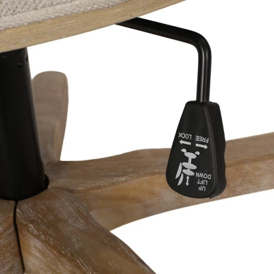 Coulee Contemporary Fabric Upholstered Roll Back Swivel Office Chair - Christopher Knight Home 11 Coulee Contemporary Fabric Upholstered Roll Back Swivel Office Chair - Christopher Knight Home - Image 9