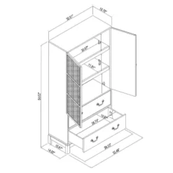Brandeis Woven Cabinet Brown - Threshold™ Designed With Studio McGee -Quality Furniture Store GUEST 707bd53d 9cc8 4d72 96d2 6474dbf4e472