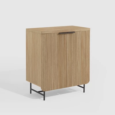 Modern 2 Door Reeded Accent Cabinet - Saracina Home 4 Modern 2 Door Reeded Accent Cabinet - Saracina Home - Image 2