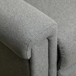 HOMCOM Recliner Sofa Couch With Easy Pull Handles And Adjustable Footrest, 3 Seater Sofa Modern Couch, Gray -Quality Furniture Store GUEST 72d861c0 c6a2 48bf 8077 8ef12783192a