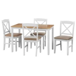 5pc Mason Rectangular Crossback Dining Set - Buylateral -Quality Furniture Store GUEST 7342a34c 1497 4ab7 8776 db81ed7226d5