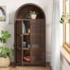 Woven Arched Wood Cabinet - Threshold™ 2 Woven Arched Wood Cabinet - Threshold™ -Quality Furniture Store GUEST 73a55bd1 6a6c 4c44 84d9 6effff9a7fc1