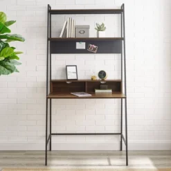 36" Writing Desk With Open Storage Ladder Bookshelf - Saracina Home -Quality Furniture Store GUEST 746187fb a638 4f3a ae20 f3b4f74d4176