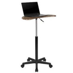 Emma And Oliver Sit To Stand Mobile Laptop Computer Desk - Portable Rolling Standing Desk -Quality Furniture Store GUEST 7474c775 340e 4d7a a656 80eaa1089e44