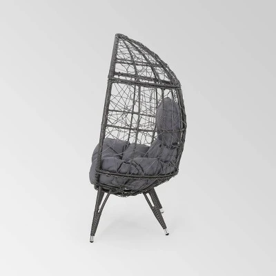 Gianni Wicker Teardrop Chair - Christopher Knight Home 5 Gianni Wicker Teardrop Chair - Christopher Knight Home - Image 3