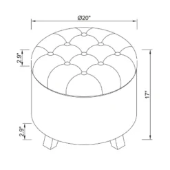 Tufted Round Storage Ottoman - Threshold 17 Tufted Round Storage Ottoman - Threshold -Quality Furniture Store GUEST 77709614 17c9 4d77 a778 ff7c6a2478bf