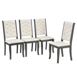 6 PCS Retro Dining Set With Unique-designed Table And Upholstered Chair-ModernLuxe 20 6 PCS Retro Dining Set With Unique-designed Table And Upholstered Chair-ModernLuxe -Quality Furniture Store GUEST 78a4aa99 c2e8 4e31 be9f 1d3d57e22a8b