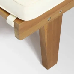 Ariana 3pc Acacia Wood Chaise Lounge Set - Teak/Cream - Christopher Knight Home -Quality Furniture Store GUEST 78da9afa 7181 49e8 9055 36ef080281cb