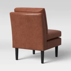 Gelbin Faux Leather Slipper Chair With Wood Legs - Threshold™ 8 Gelbin Faux Leather Slipper Chair With Wood Legs - Threshold™ -Quality Furniture Store GUEST 79c6f7f3 f809 4654 bfbb 3f8fdad22532