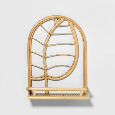 Rattan Arch Leaf Kids' Shelf - Pillowfort™ 4 Rattan Arch Leaf Kids' Shelf - Pillowfort™ - Image 2