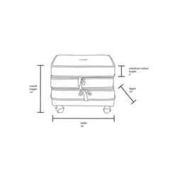 Marin Stackable Pouf With Casters - Opalhouse™ Designed With Jungalow™ -Quality Furniture Store GUEST 7b9ecb5e 9626 4b0f abc1 fd2c0a06f868