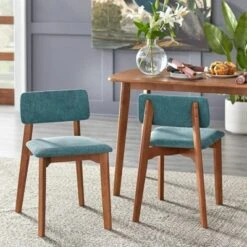 4pc Nettie Mid-Century Modern Dining Set With Bench Walnut/Teal - Buylateral 11 4pc Nettie Mid-Century Modern Dining Set With Bench Walnut/Teal - Buylateral -Quality Furniture Store GUEST 7bbe3003 7bc4 46fa 96c2 4c125c385dab