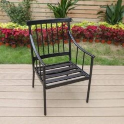 2pk Outdoor Steel Arm Chairs With Cushions - Captiva Designs -Quality Furniture Store GUEST 7d33718e caa9 4732 be7e 45fe778b1dff