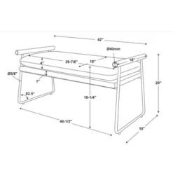 Cushioned Metal & Wood Bench - Cream/Black - Hearth & Hand™ With Magnolia 11 Cushioned Metal & Wood Bench - Cream/Black - Hearth & Hand™ With Magnolia -Quality Furniture Store GUEST 7e0edb24 cd83 4489 8c4c a968e3c33a6c