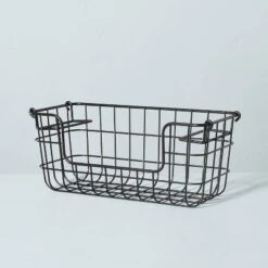 Stacking Wire Storage Basket Matte Black - Hearth & Hand™ With Magnolia -Quality Furniture Store GUEST 7f465f04 db4c 47cf 9411 7c8a601ab948