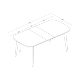 Astrid Mid-Century Drop Leaf Dining Table - Threshold™ -Quality Furniture Store GUEST 804508c4 e30b 4c64 8f04 e4df960068df