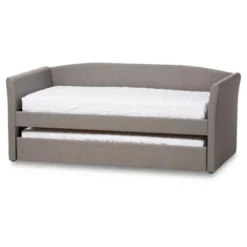 Twin Camino Modern And Contemporary Faux Leather Upholstered Daybed With Guest Trundle Bed - Baxton Studio -Quality Furniture Store GUEST 81371f9a 7abc 4186 bdc5 10b187ea8a84