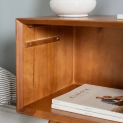 Greenberg 1 Drawer Mid-Century Modern Solid Wood Nightstand - Saracina Home -Quality Furniture Store GUEST 8370d494 c713 46fd 8465 5b40ee23cbca