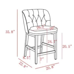 Winfall Tufted Barrel Counter Height Barstool Linen - Threshold™ -Quality Furniture Store GUEST 862591f2 c5d6 4cbd b107 373f25260e5a