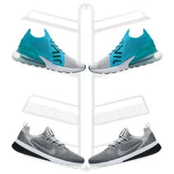 MDesign Metal Shoe Display & Storage Rack, 4 Tier, Wall Mount -Quality Furniture Store GUEST 864aea1f 8a85 491b 90d4 3b9991d0cb12