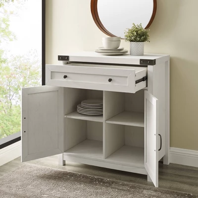 Clarabelle Rustic Farmhouse Barn Door Accent Cabinet - Saracina Home 3 Clarabelle Rustic Farmhouse Barn Door Accent Cabinet - Saracina Home