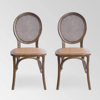 Set Of 2 Chittenden Rattan Dining Chair - Christopher Knight Home 8 Set Of 2 Chittenden Rattan Dining Chair - Christopher Knight Home - Image 6