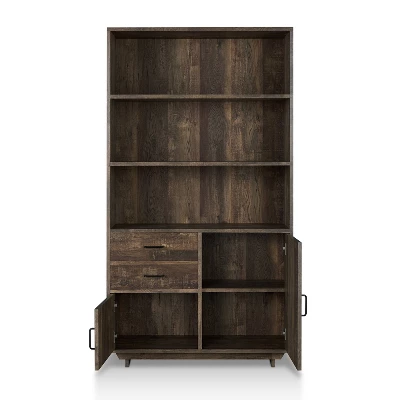 69.8" Tappan Bookcase With Cabinet Reclaimed Oak - HOMES: Inside + Out 4 69.8" Tappan Bookcase With Cabinet Reclaimed Oak - HOMES: Inside + Out - Image 2