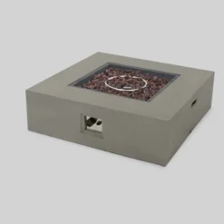 Oana 7pc Acacia V-Shaped Sectional Sofa Set With Fire Pit - Teak/Beige/Light Gray - Christopher Knight Home 10 Oana 7pc Acacia V-Shaped Sectional Sofa Set With Fire Pit - Teak/Beige/Light Gray - Christopher Knight Home -Quality Furniture Store GUEST 8893c7e1 0d56 4b57 b707 47e41e847d7d