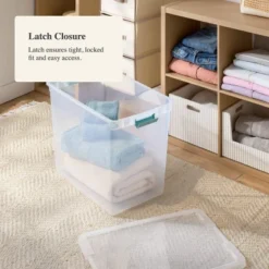 86qt Deep Storage Bin Clear With Latches - Brightroom™ 7 86qt Deep Storage Bin Clear With Latches - Brightroom™ -Quality Furniture Store GUEST 896b2e83 810c 41a9 ab8d 2c31079c45e0