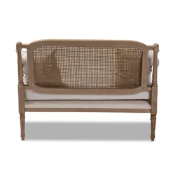 Clemence Upholstered Whitewashed Wood Sofa Loveseat Ivory/Oak - Baxton Studio 18 Clemence Upholstered Whitewashed Wood Sofa Loveseat Ivory/Oak - Baxton Studio -Quality Furniture Store GUEST 89bbb5b1 2351 41b6 bd0b a7c722716c86