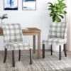 2pk Harman Contemporary Upholstered Plaid Dining Chairs Gray/Light Beige/Brown - Christopher Knight Home 1 2pk Harman Contemporary Upholstered Plaid Dining Chairs Gray/Light Beige/Brown - Christopher Knight Home -Quality Furniture Store GUEST 8bc32428 9664 4bd6 976b bf311679a007