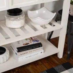 48" Farmhouse Solid Wood 2 Drawer Buffet White - Saracina Home -Quality Furniture Store GUEST 8c4baee3 ef46 4d60 ac05 142675e3d3e9