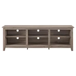 Transitional 6 Cubby Wood Open Storage Wood TV Stand For TVs Up To 80"- Saracina Home -Quality Furniture Store GUEST 8dce3bb7 2788 4970 a5b6 b99a90dd62ca