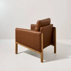 Faux Leather Upholstered Accent Arm Chair - Cognac - Hearth & Hand™ With Magnolia -Quality Furniture Store GUEST 8dd6e260 8922 4383 a370 058b5ae59a93