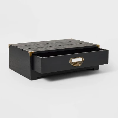 Monitor Stand Black Wood - Threshold™ 4 Monitor Stand Black Wood - Threshold™ - Image 2