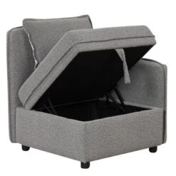 122.8" Minimalist Convertible Modular Sofa, Upholstered Sectional Sofa Couch With 5 Pillows-ModernLuxe 26 122.8" Minimalist Convertible Modular Sofa, Upholstered Sectional Sofa Couch With 5 Pillows-ModernLuxe -Quality Furniture Store GUEST 91e3b404 7796 44c2 a384 ec2063b2ed7a