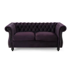 Somerville Traditional Chesterfield Loveseat - Christopher Knight Home -Quality Furniture Store GUEST 93c9c78c 2b63 4867 ae1d 01e01e52906b