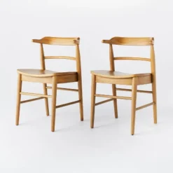 2pk Kaysville Curved Back Wood Dining Chair - Threshold™ Designed With Studio McGee -Quality Furniture Store GUEST 96181127 0bb6 41a1 999c 8f5d44c53b74