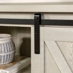 Modern Transitional Sliding Barndoor TV Stand For TVs Up To 65"- Saracina Home -Quality Furniture Store GUEST 964d1916 022a 4e1e 9775 20ffa11829ba
