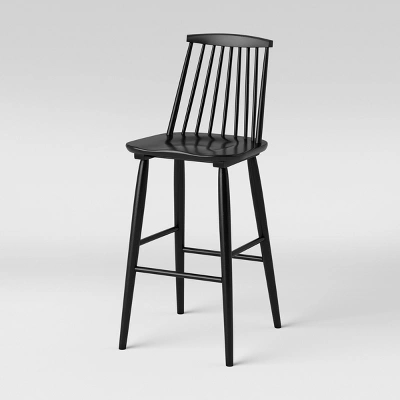 Harwich High Back Windsor Barstool Black - Threshold™ 4 Harwich High Back Windsor Barstool Black - Threshold™ - Image 2