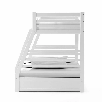 HOMES: Inside + Out Twin Over Full Kids' Emma Bunk Bed Wire Brushed White - IoHOMES 5 HOMES: Inside + Out Twin Over Full Kids' Emma Bunk Bed Wire Brushed White - IoHOMES - Image 3